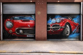 PINTOR cierre persiana GRAFFITI Mecanica arte deco