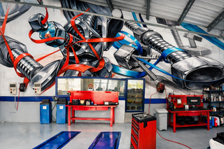 PINTOR cierre persiana GRAFFITI Mecanica arte deco