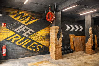 PINTOR cierre persiana GRAFFITI Mecanica arte deco