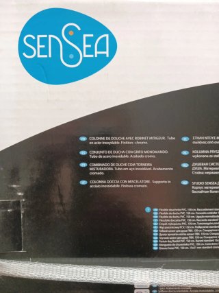 Colonna doccia Sensea Studio cromo con miscelatore