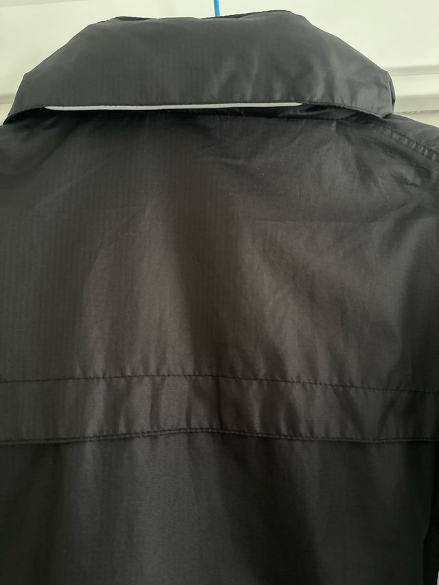 Chubasquero ciclismo mujer blanco-negro