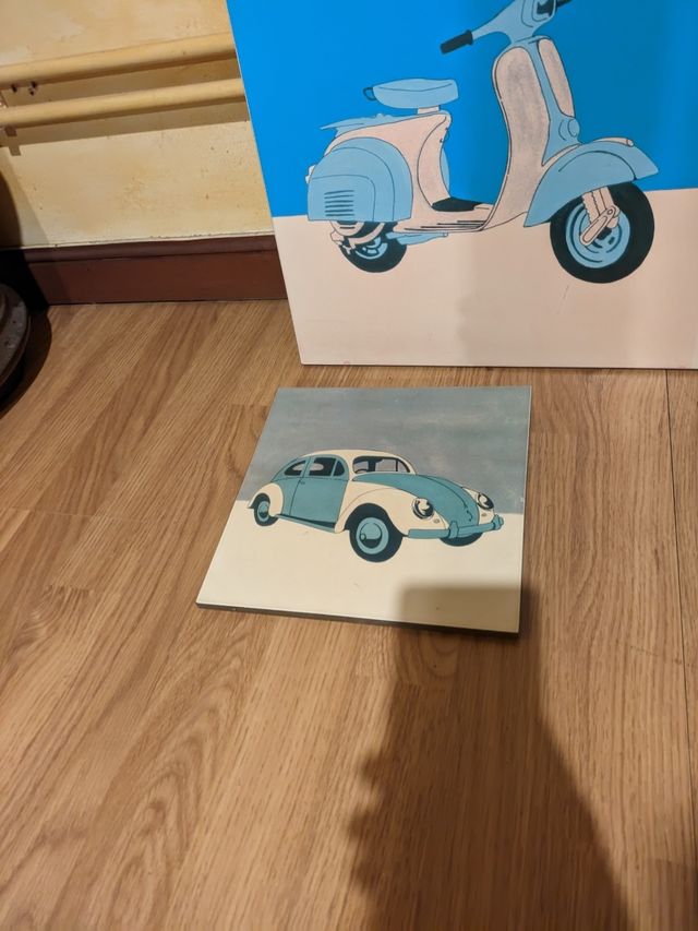 Vespa e VW Quadri: arredamento retrò