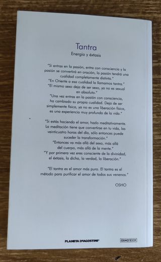 Libro - Tantra. Energía y éxtasis (2007) Osho