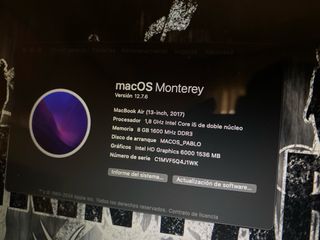 MacBook Air 13" 2017 - 8GB RAM
Ssd 128...A1466