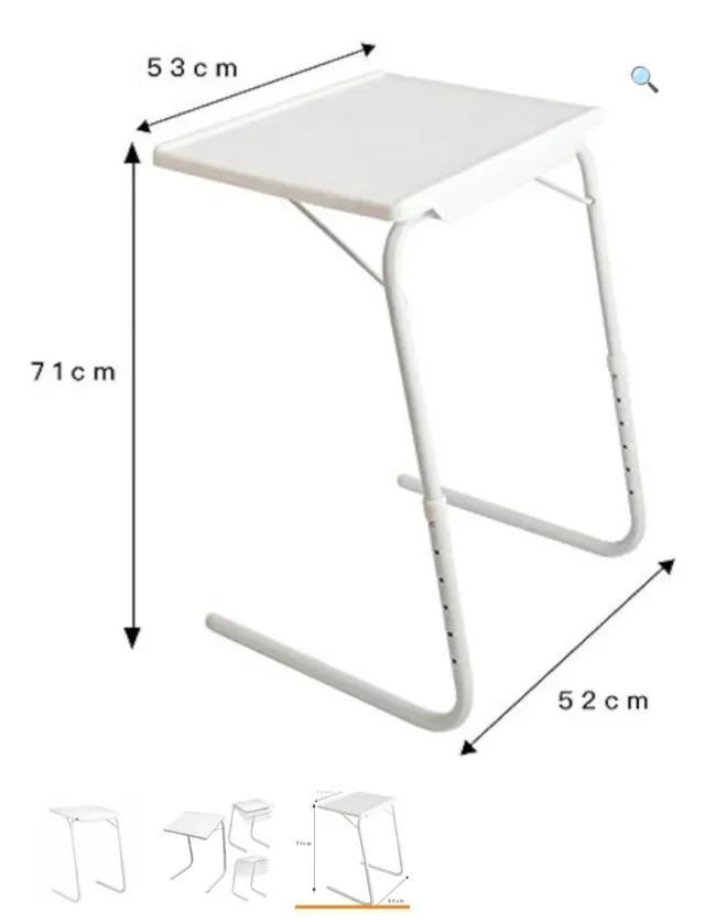 Tavolo pieghevole bianco - Ausiliare