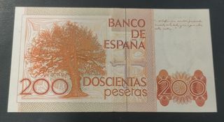 Billete 200 Pesetas España 1980 Serie A EBC+