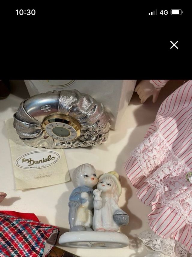 Lotto bambole e oggetti vintage collezionismo