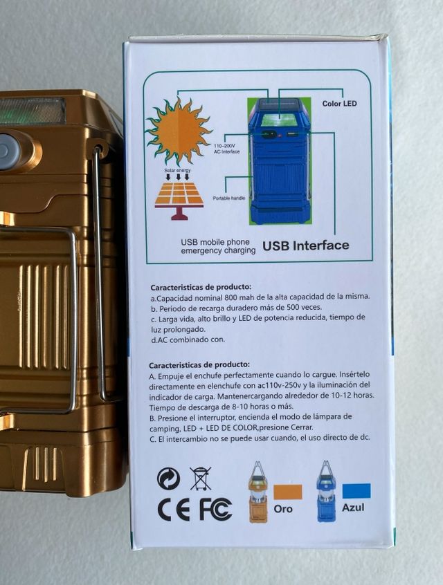 Pack de Radio y Farol Linterna Solares