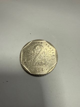 Moneda Francia 2 Francos 1981