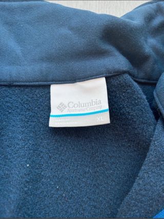 Forro Polar Columbia azul y negro