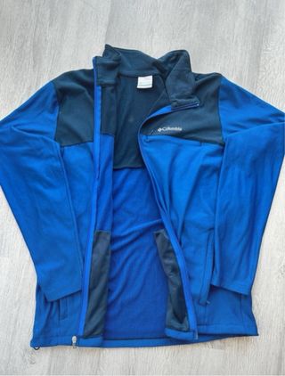 Forro Polar Columbia azul y negro