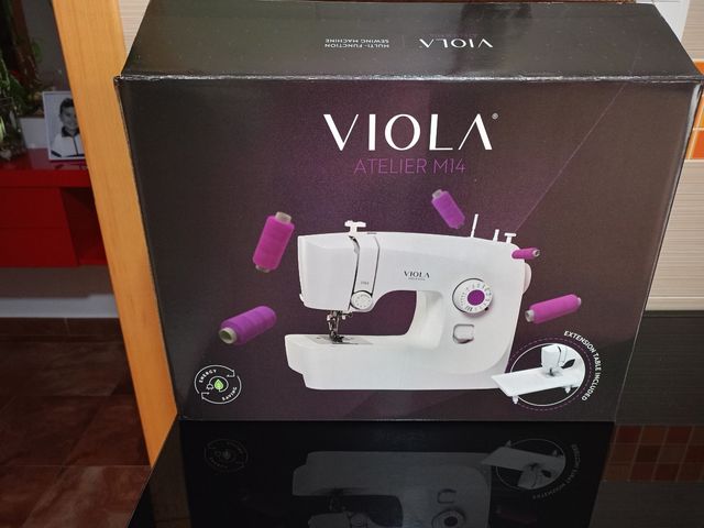 Máquina coser Viola usada una sola vez, nueva