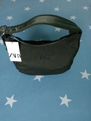 Bolso Zara verde oscuro - nuevo talla M
