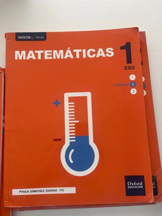 libros de texto matematicas 1 eso