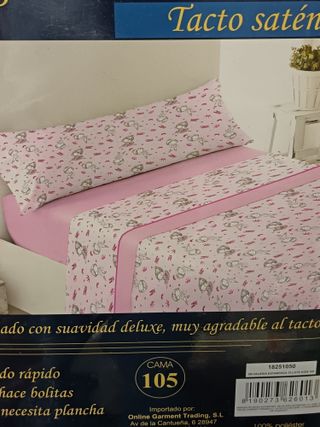 juego de sabanas 105 + almohada 105