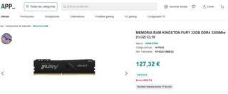 Kingston Fury Beast DDR4 32gb 3200mhz 1,35v cl16