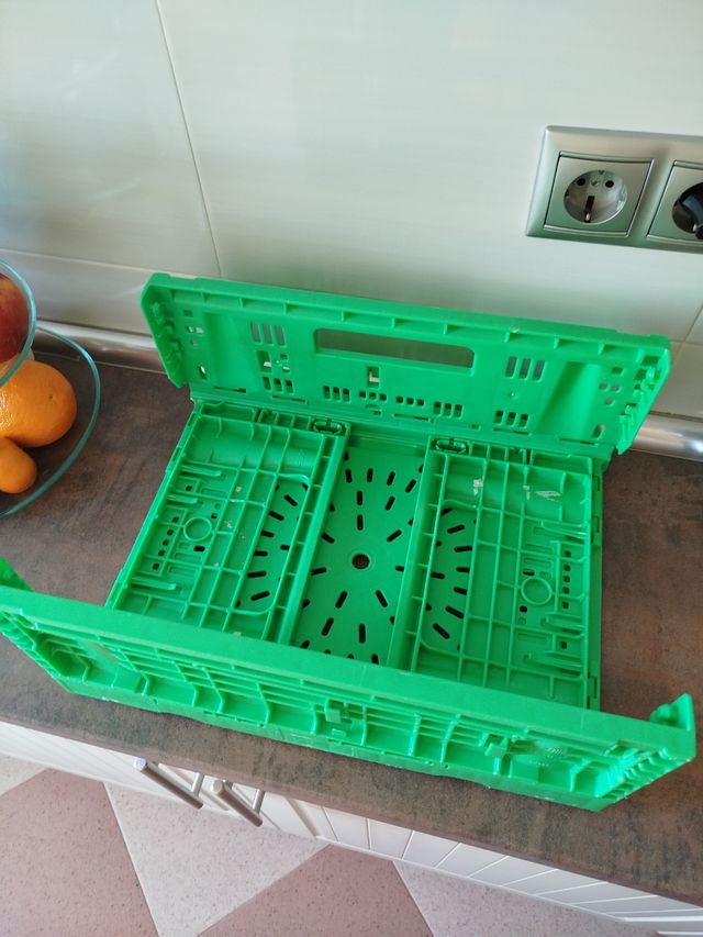 Caja plegable verde - Almacenaje