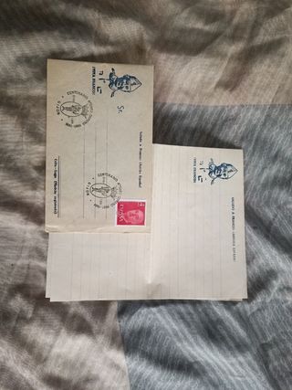 Sobre y hoja de franco 1981