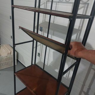 Estantería plegable metal y madera