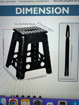 taburete plegable