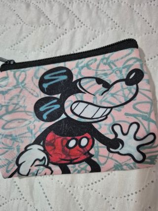 Monedero Mickey Mouse rosa