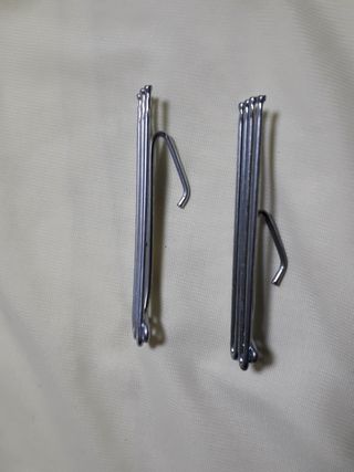 Ganchos cortina metal - 100 unidades