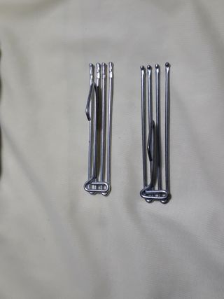 Ganchos cortina metal - 100 unidades