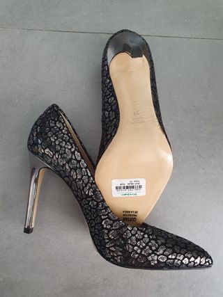 Zapatos tacón Gloria Ortiz - plateados - nuevos