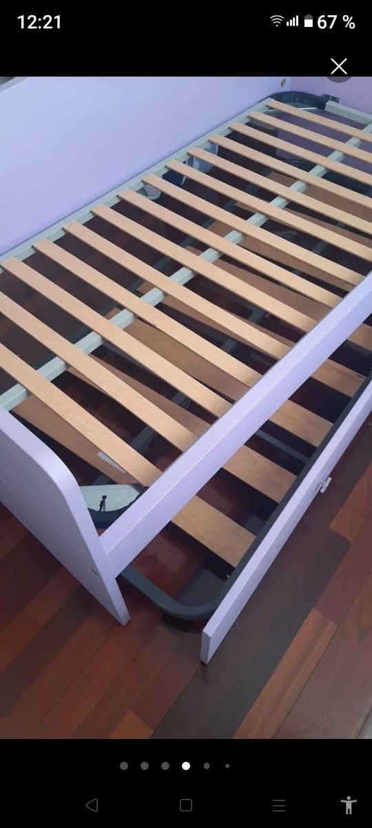 Cama nido infantil lila