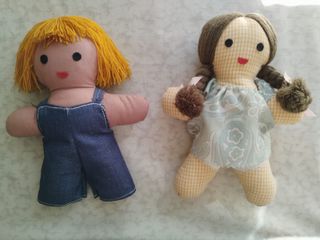 Pareja de Muñecos de trapo (chico y chica)