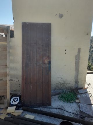 Puerta madera rústica 80cm