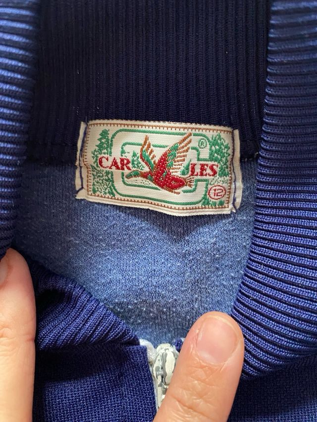 Chándal niño vintage azul marino