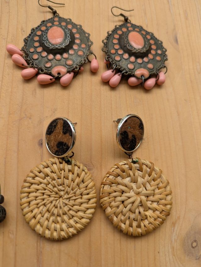 Pack pendientes turquesa & rosa