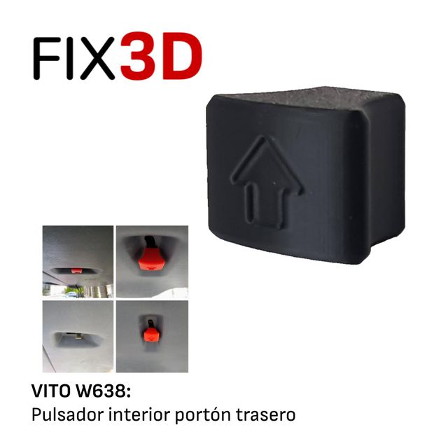 Pulsador interior portón VITO W638 negro