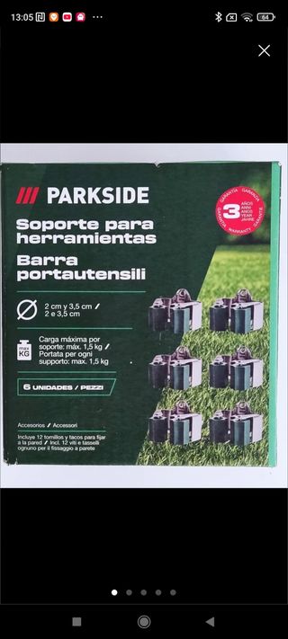 6 Soportes para herramientas Parkside