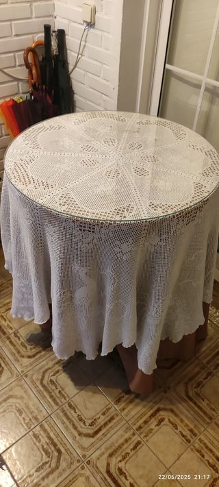 Mesa camilla redonda 70cm - Crochet