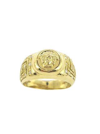 Anillo  Medusa oro 18k Unisex.
