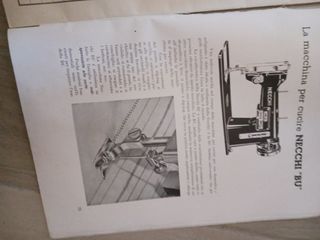 Macchina da cucire Necchi BU - Manuale 1951
