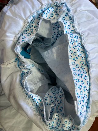 Vestido Flamenca niña - Azul y blanco