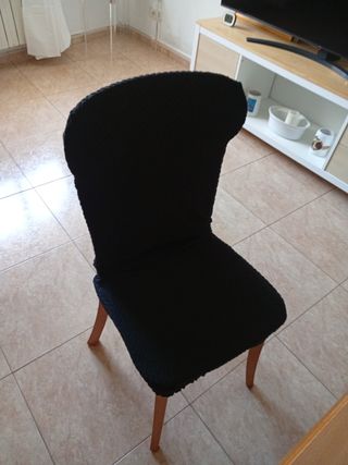 Fundas sillas - tejido negro