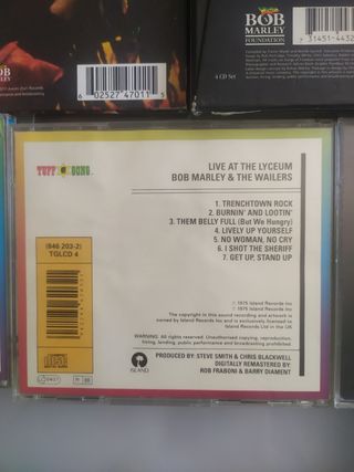 Lote 5 CDs Bob Marley & The Wailers.