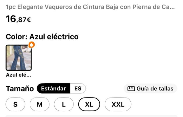 Jeans acampanados bordados