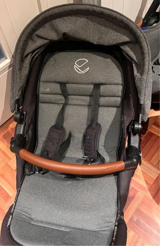 Carro/ cuco y silla coche Bebé Jane Kawai - Gris