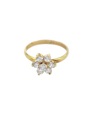Anillo oro 18k - rosetón