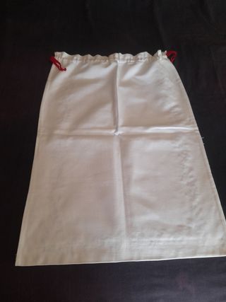 Bolsa algodón bordada flores