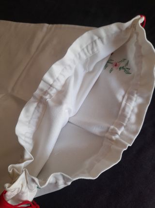 Bolsa algodón bordada flores