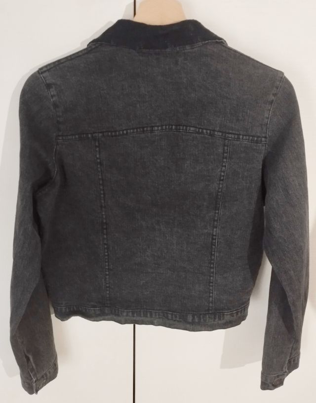 Giacca Jeans nero slavato