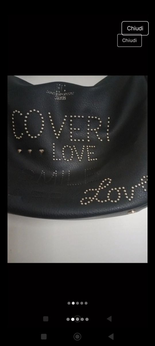 Borsa Coveri nera - Love