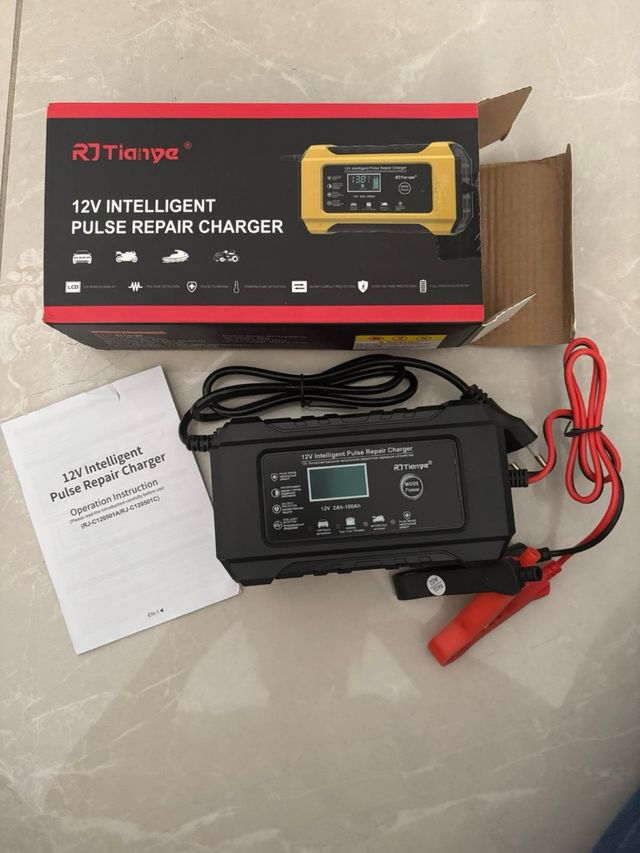 Mini compressore & caricabatteria auto/moto