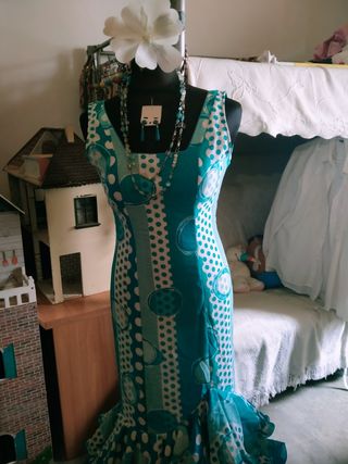 Traje Flamenca gitana sevillana talla 40